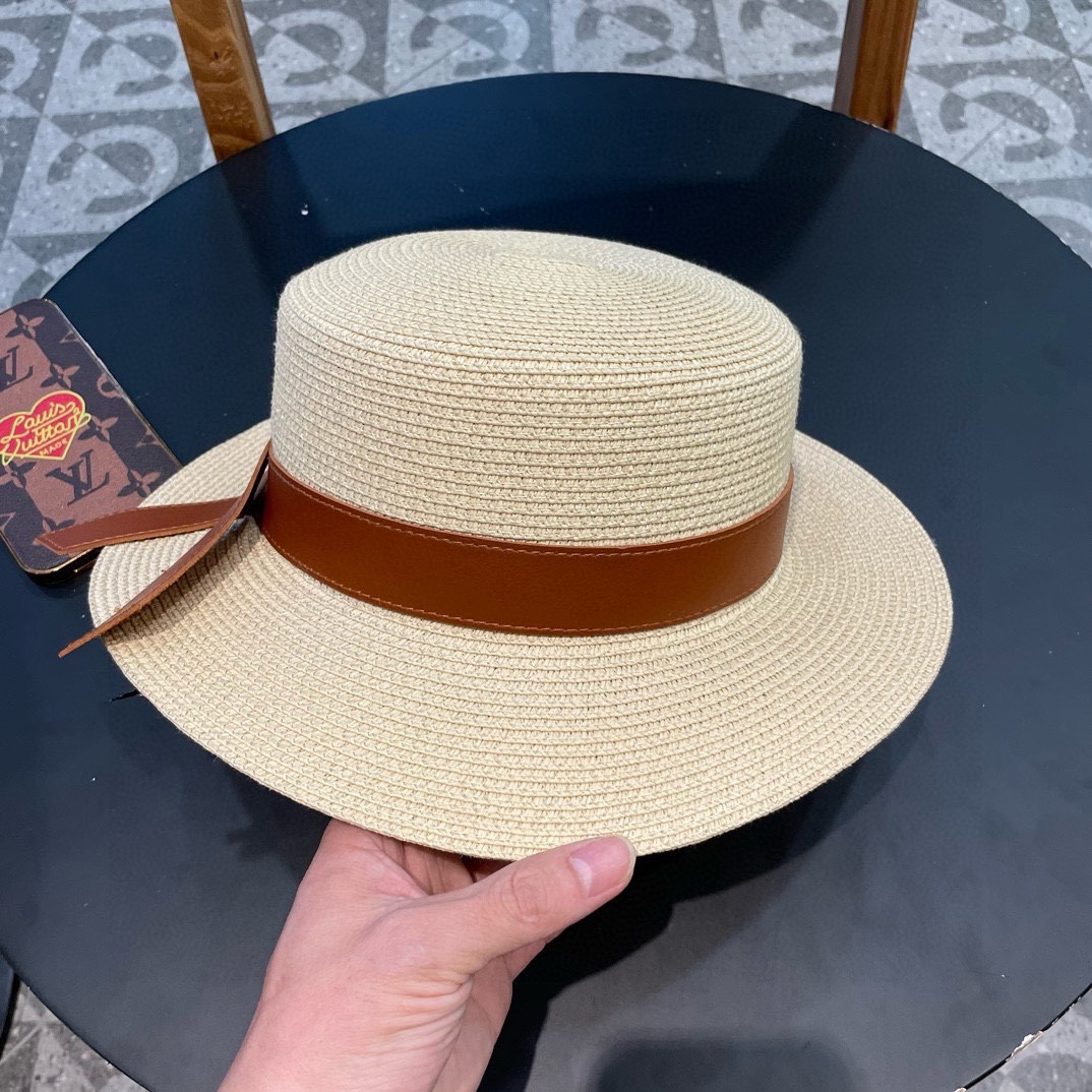   【Chanel香奈儿】2025新款草编大牌皮带编织草帽，度假休闲必备，优雅大方的一款