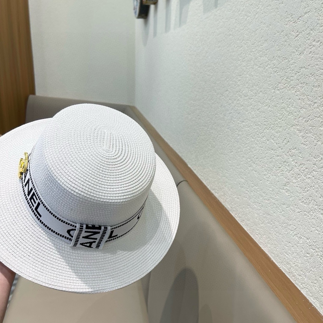 【CHANEL香奈儿】2024新款小香风草编度假风盆帽草帽，大牌风～出街旅行单品