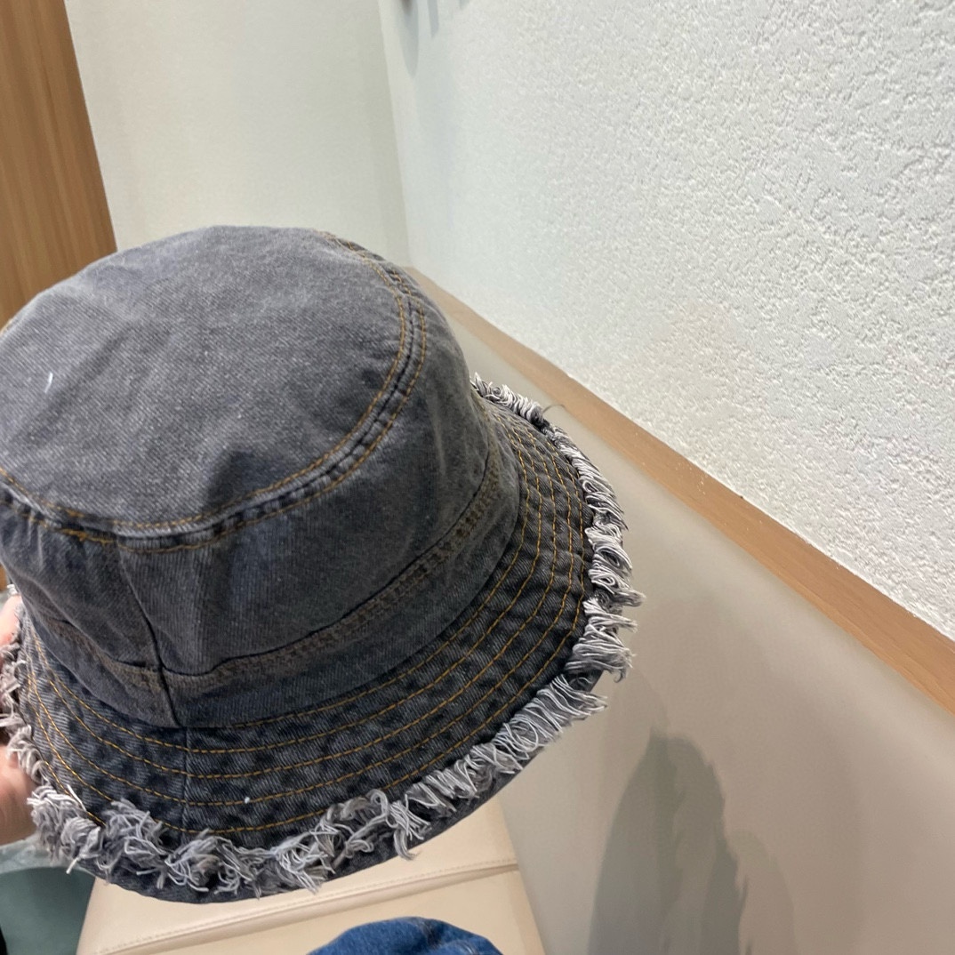 Chanel 盆帽牛仔帽子女渔夫帽显脸小遮阳防晒帽韩版潮太阳帽遮脸百搭潮牌