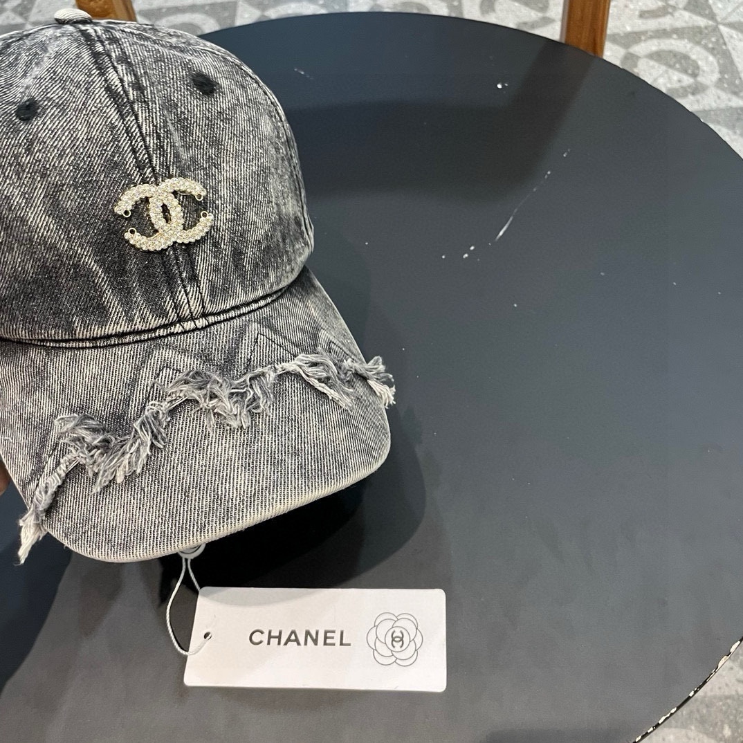   香奈儿CHANEL 新品牛仔棒球帽，小香经典简约，时尚休闲设计 跑量新品