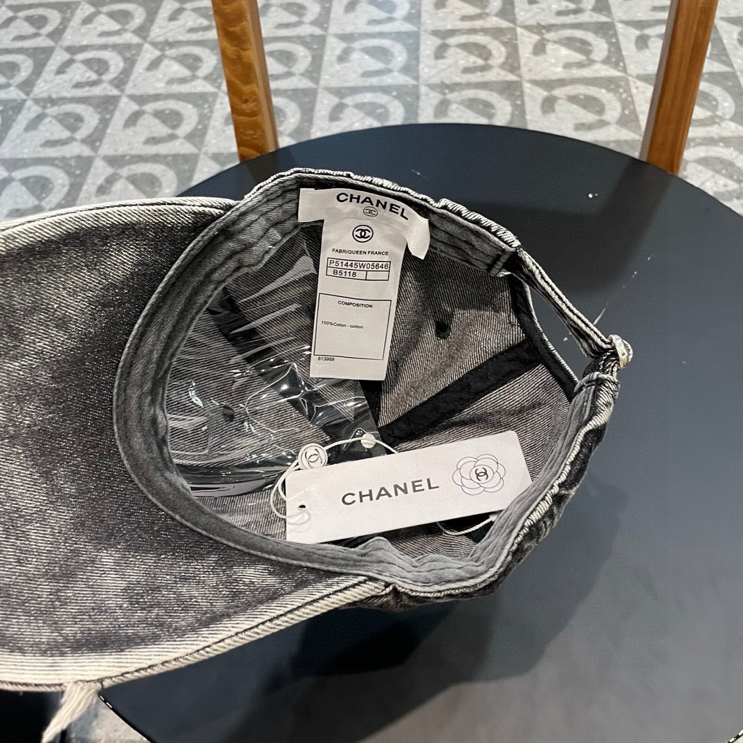   香奈儿CHANEL 新品牛仔棒球帽，小香经典简约，时尚休闲设计 跑量新品