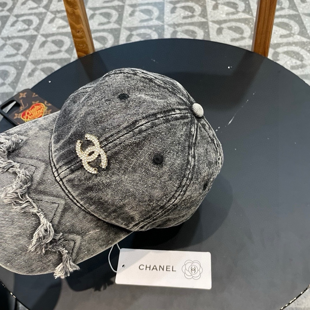   香奈儿CHANEL 新品牛仔棒球帽，小香经典简约，时尚休闲设计 跑量新品