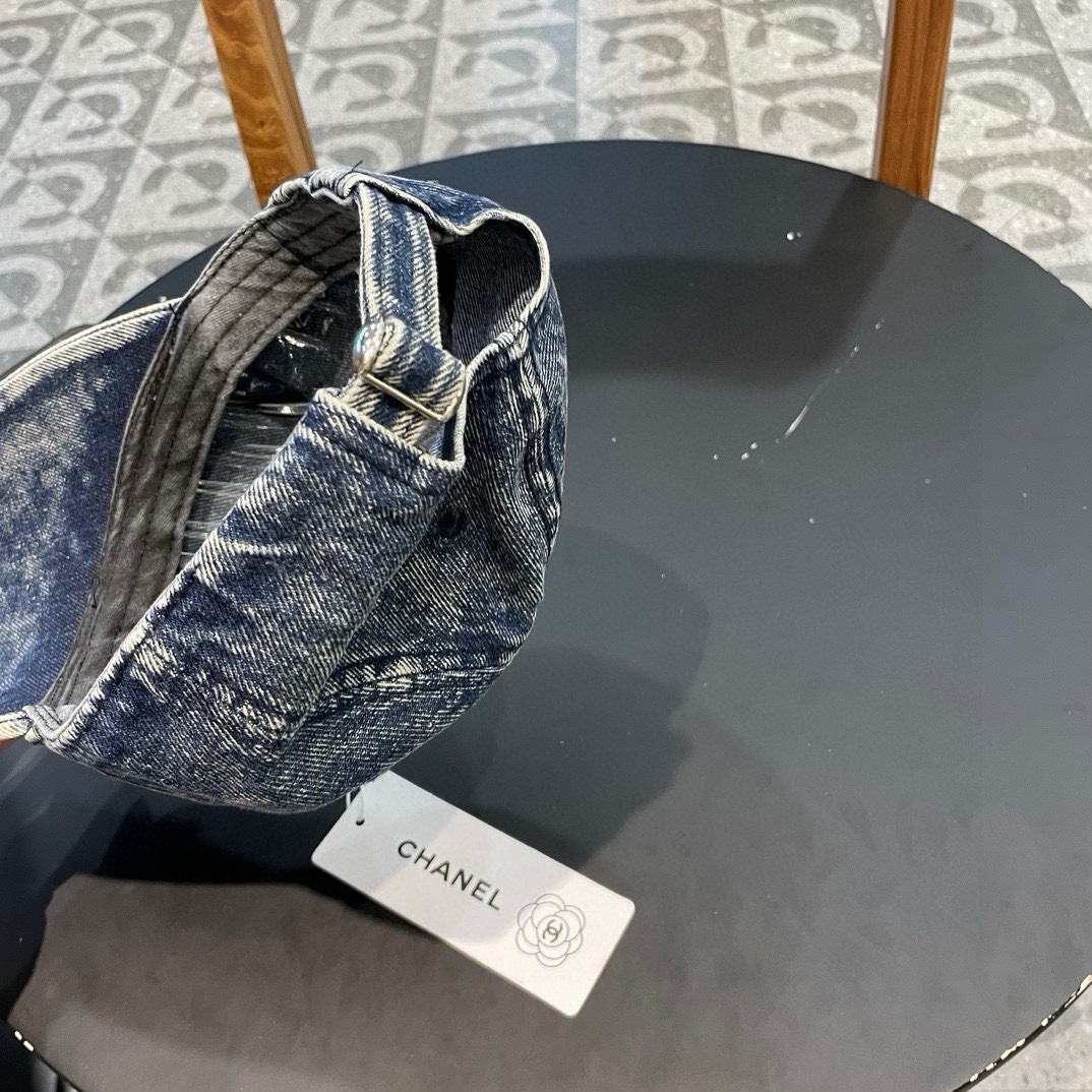  香奈儿CHANEL 新品牛仔棒球帽，小香经典简约，时尚休闲设计 跑量新品