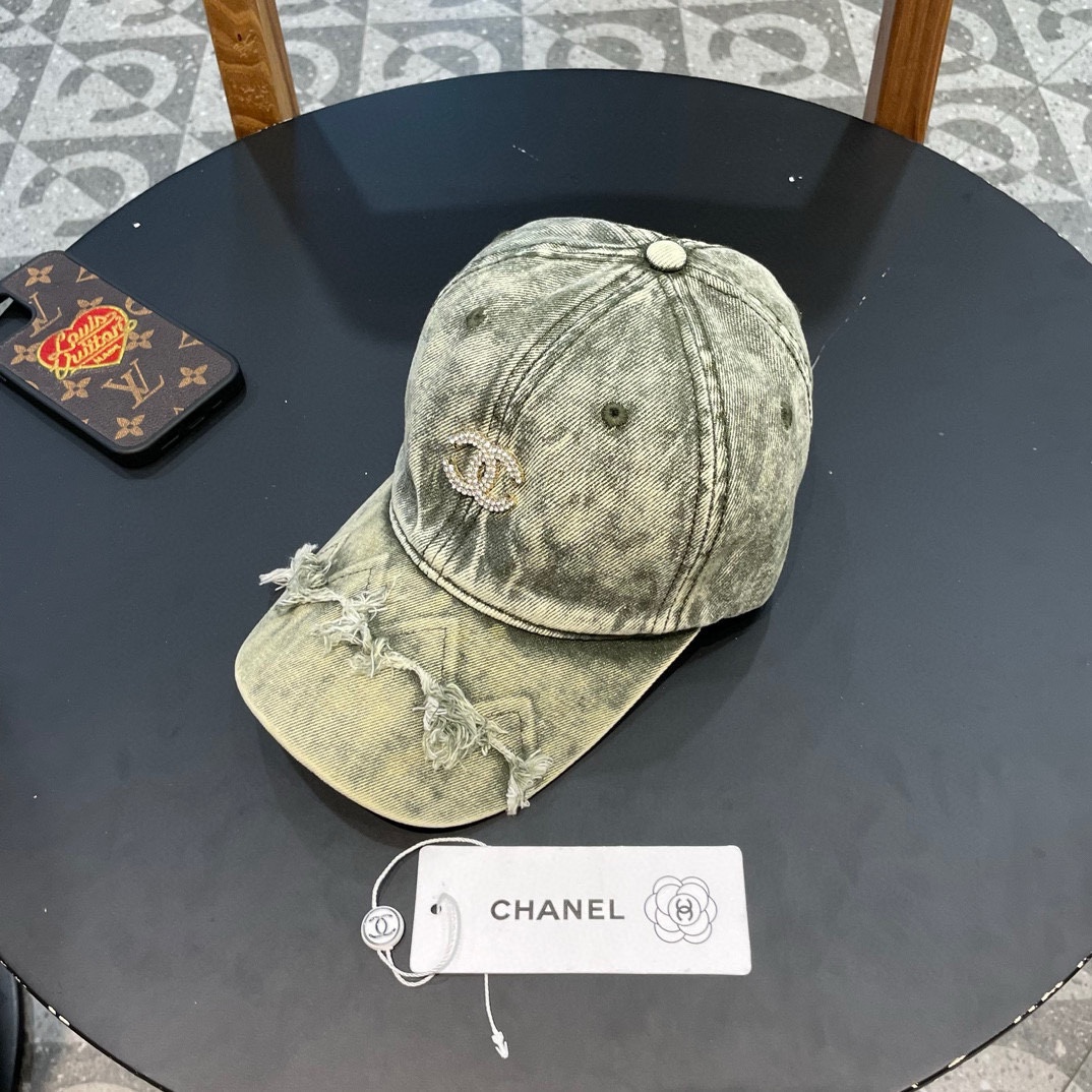   香奈儿CHANEL 新品牛仔棒球帽，小香经典简约，时尚休闲设计 跑量新品