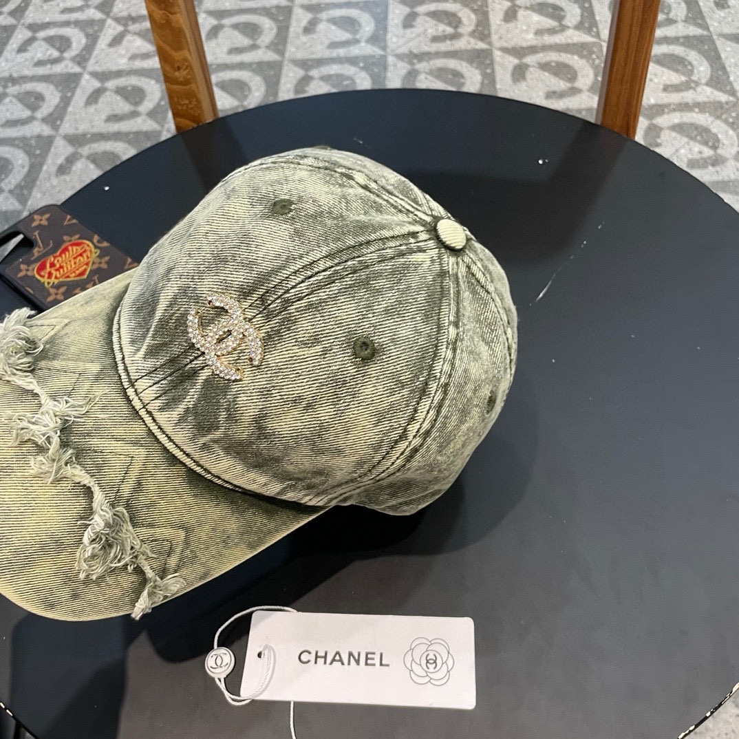   香奈儿CHANEL 新品牛仔棒球帽，小香经典简约，时尚休闲设计 跑量新品