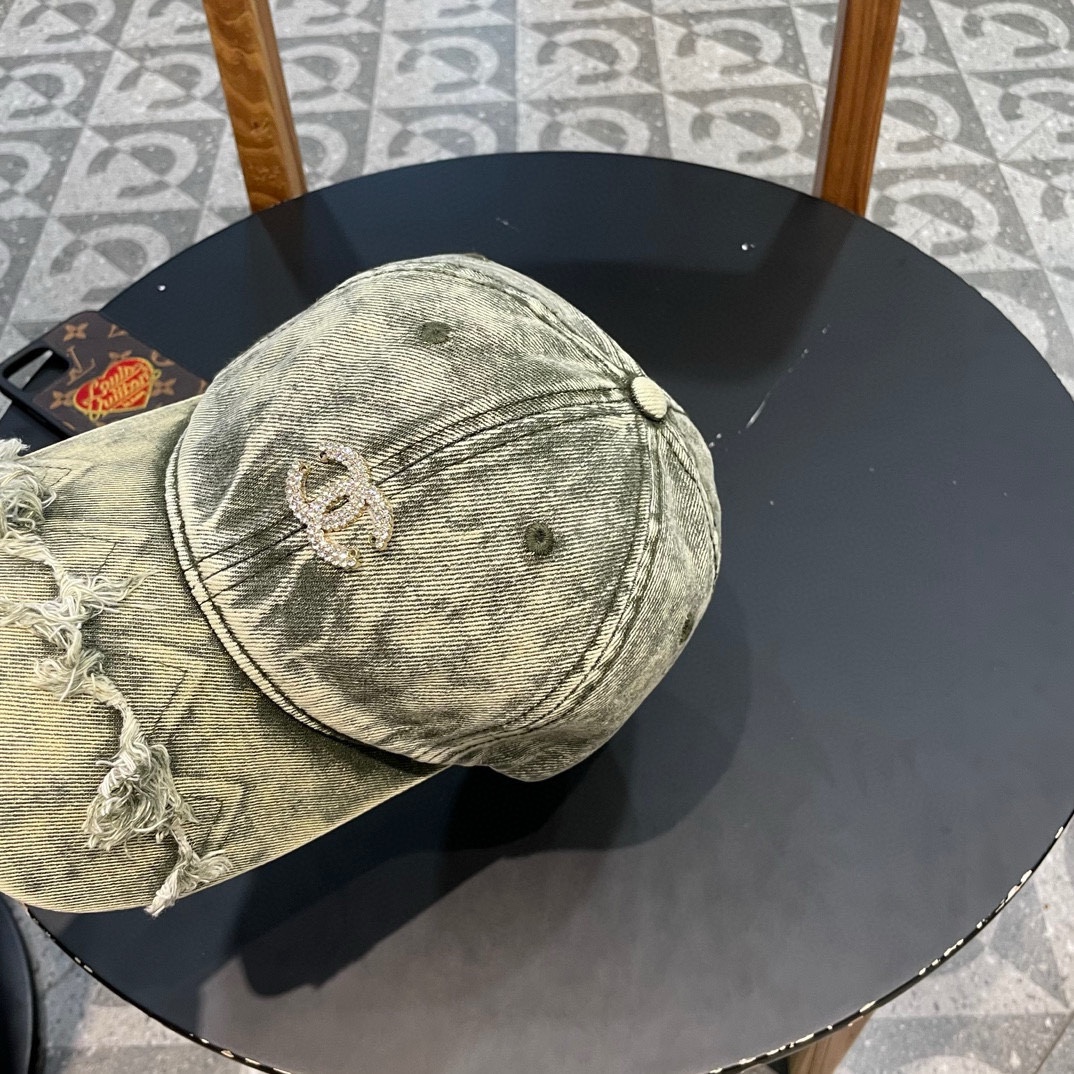   香奈儿CHANEL 新品牛仔棒球帽，小香经典简约，时尚休闲设计 跑量新品