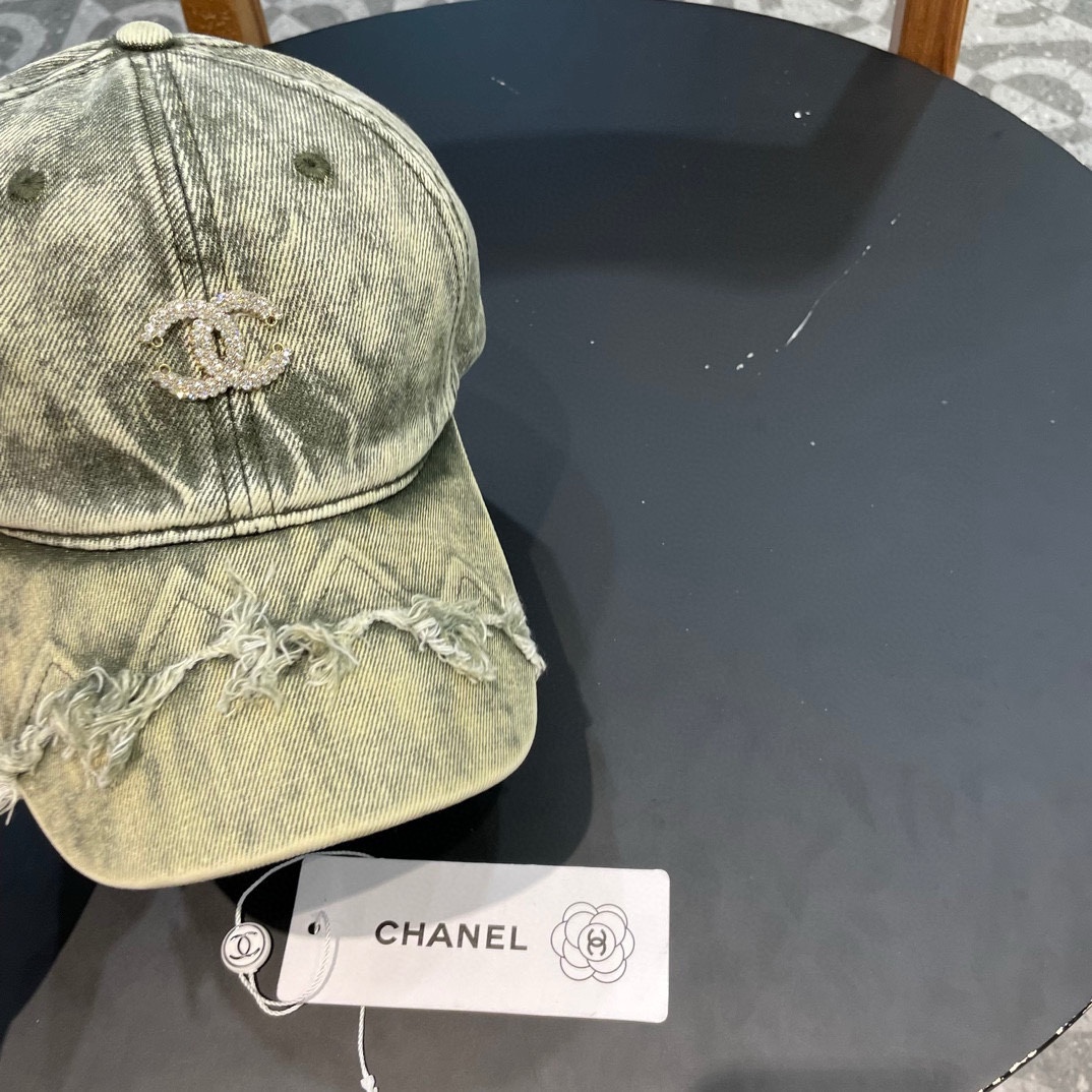   香奈儿CHANEL 新品牛仔棒球帽，小香经典简约，时尚休闲设计 跑量新品