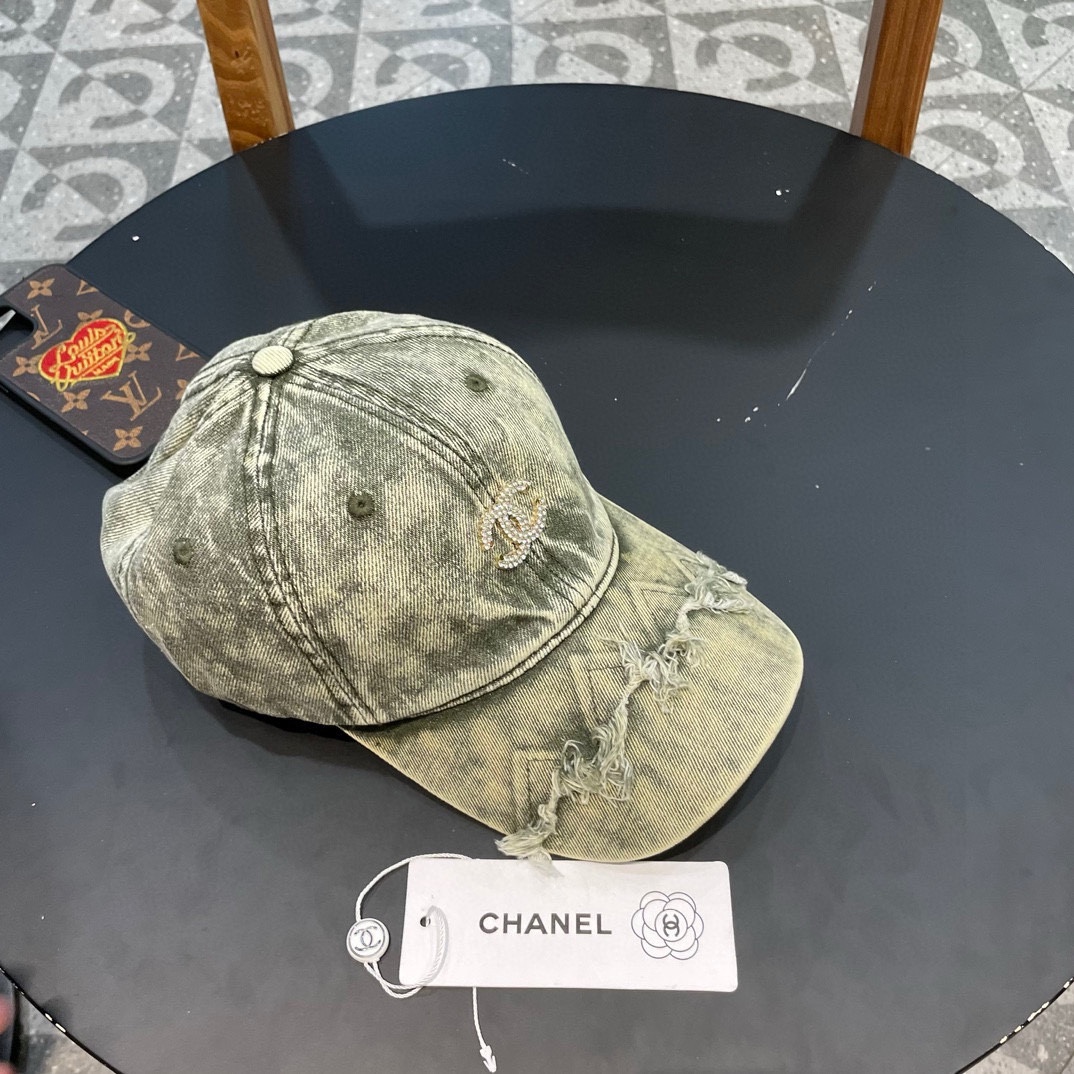   香奈儿CHANEL 新品牛仔棒球帽，小香经典简约，时尚休闲设计 跑量新品