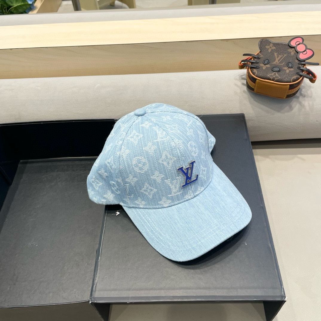  🧢路易威登棒球帽 LouisVuitton😍新款LV棒球帽，重工打造♥️高端大气，百搭款🤗男女通用！跑