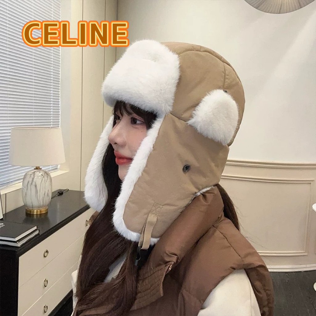 NO:214847,Celine Celine style Lei Feng hat women's warm windproof cold riding hat Northeast thickened cold protection ear protection ski hat Trendy hat Fisherman hat Baseball hat Knitted hat, hat, celine, espadrilles, hats19860909塞琳Celine款雷锋帽子女保暖防风防寒骑行帽东北加厚防寒护耳朵滑雪帽潮帽子渔夫帽棒球帽针织帽,帽子,celine,espadrilles,hats,hat