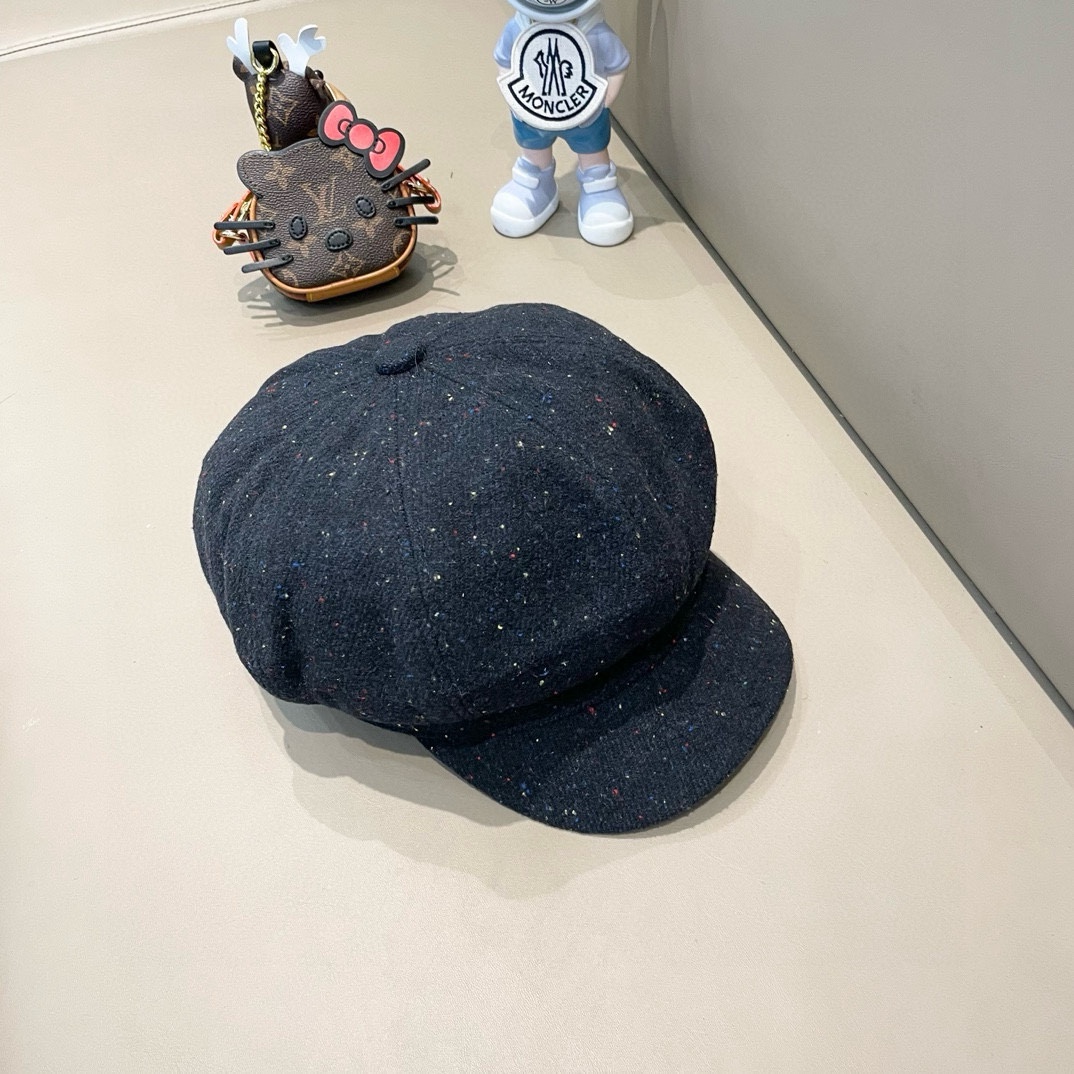 【DIOR迪奥】2024新款羊毛八角军帽，立体帽形设计，百搭大牌～