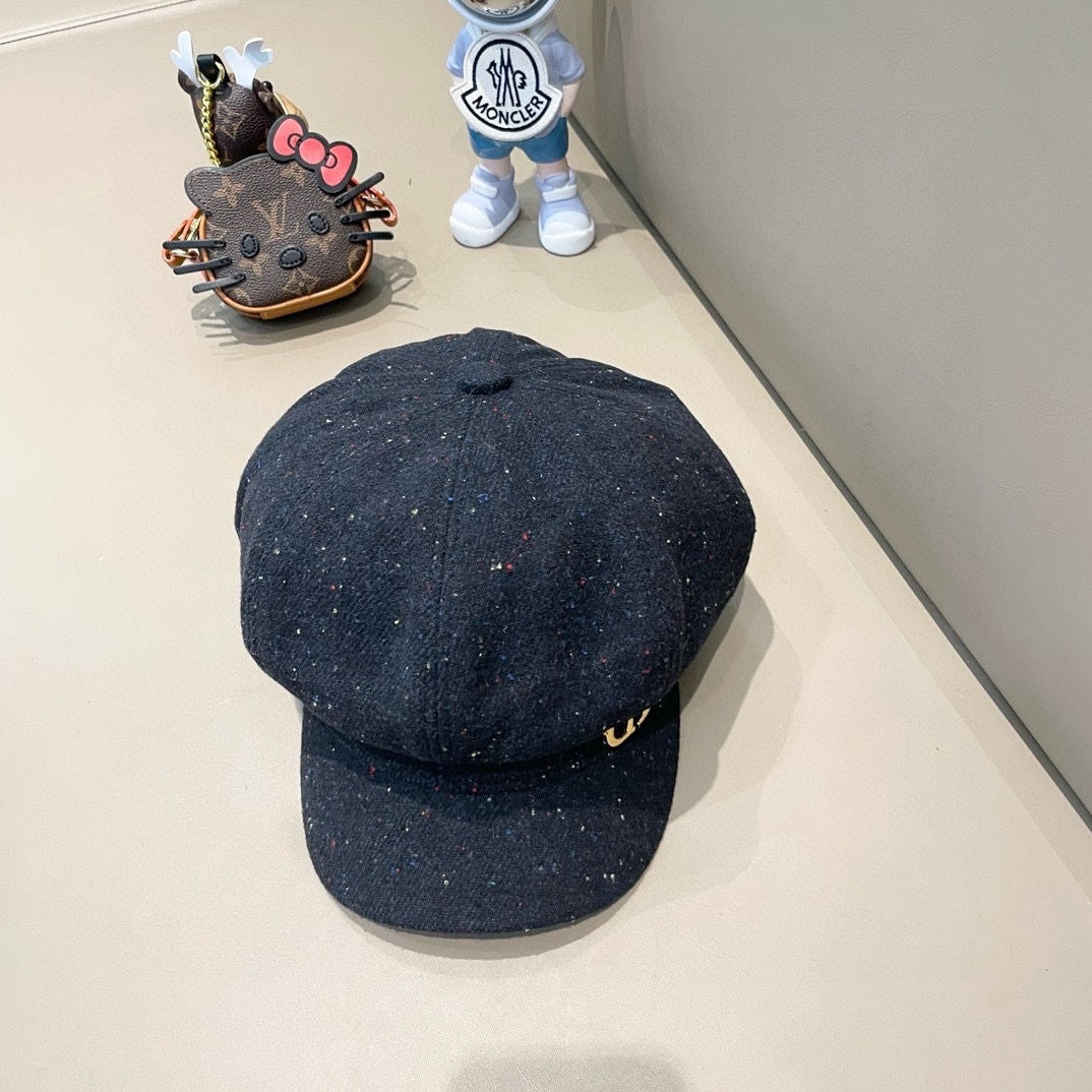 【DIOR迪奥】2024新款羊毛八角军帽，立体帽形设计，百搭大牌～