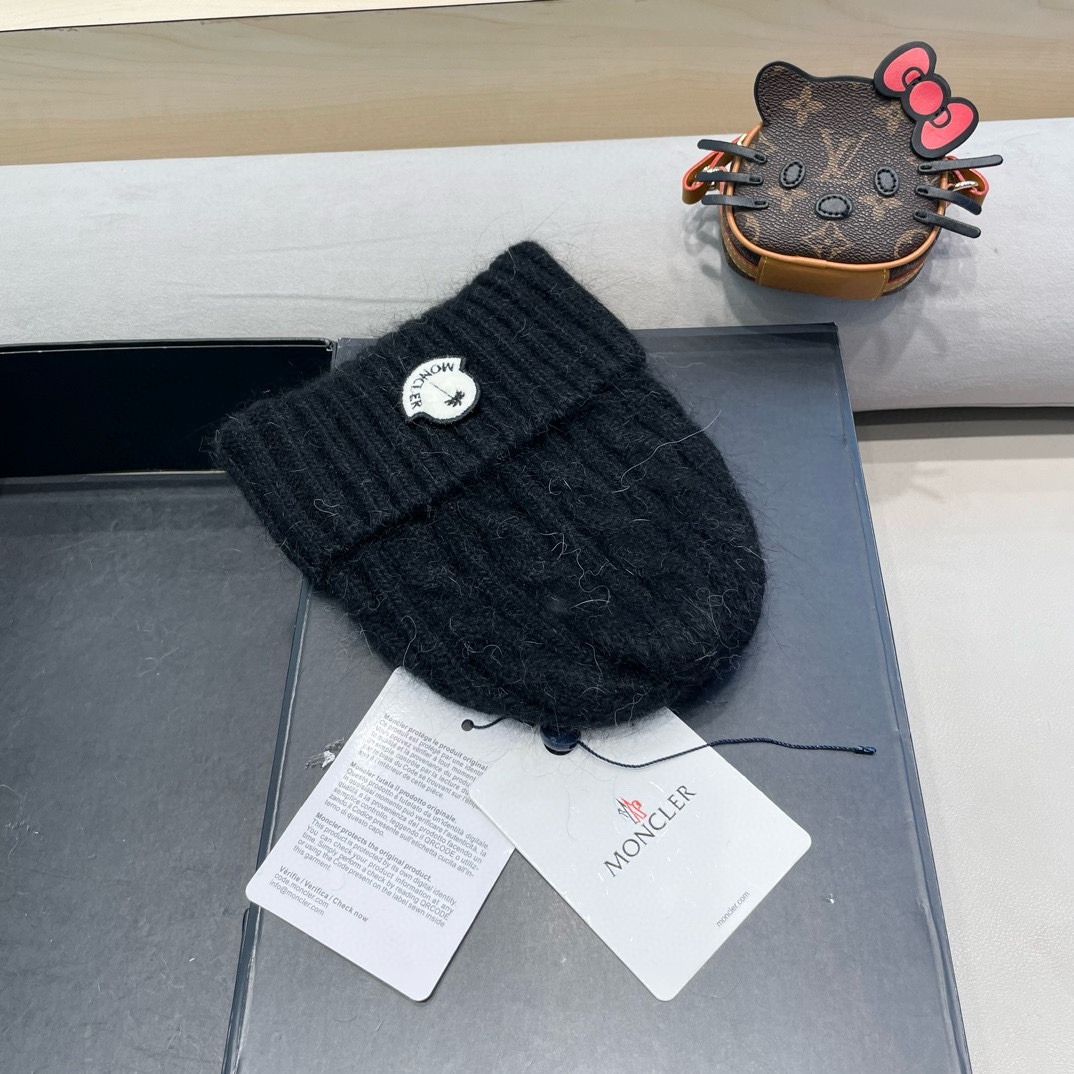 moncler秋冬韩版百搭兔毛针织帽保暖小头围麻花日系休闲纯色复古毛线帽潮