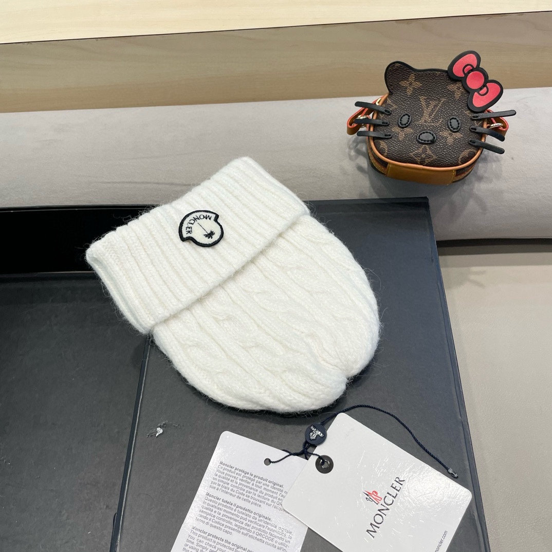 moncler秋冬韩版百搭兔毛针织帽保暖小头围麻花日系休闲纯色复古毛线帽潮