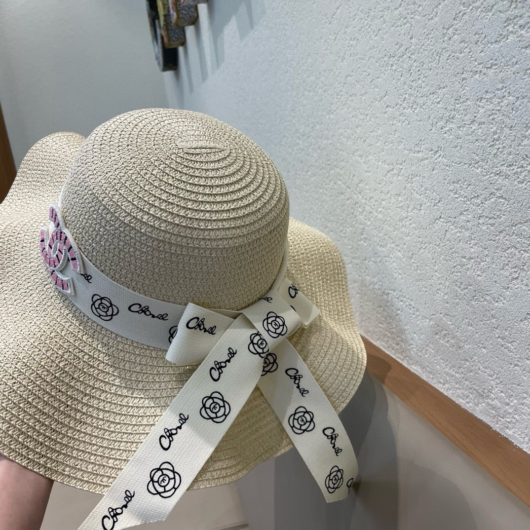 【CHANEL香奈儿】2026新款大牌棉纱草帽 夏天海边首选～新款材质编织而成～质感满分💯