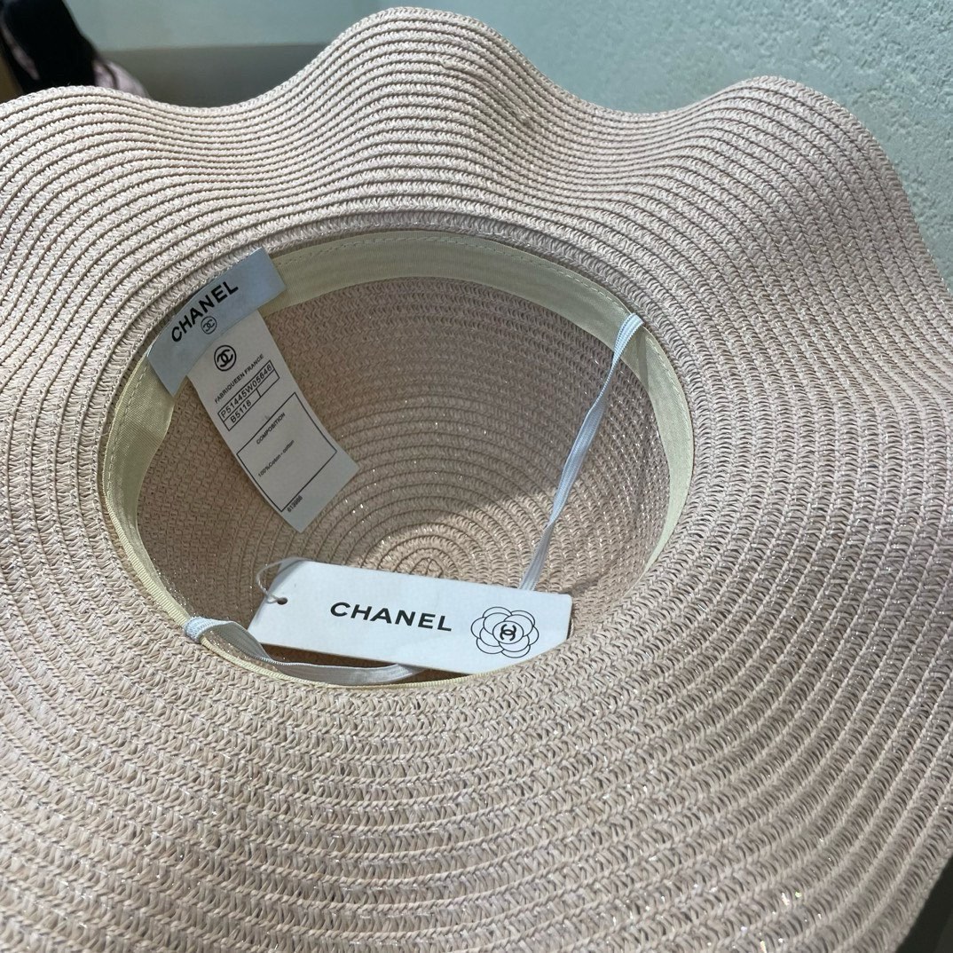 【CHANEL香奈儿】2026新款大牌棉纱草帽 夏天海边首选～新款材质编织而成～质感满分💯