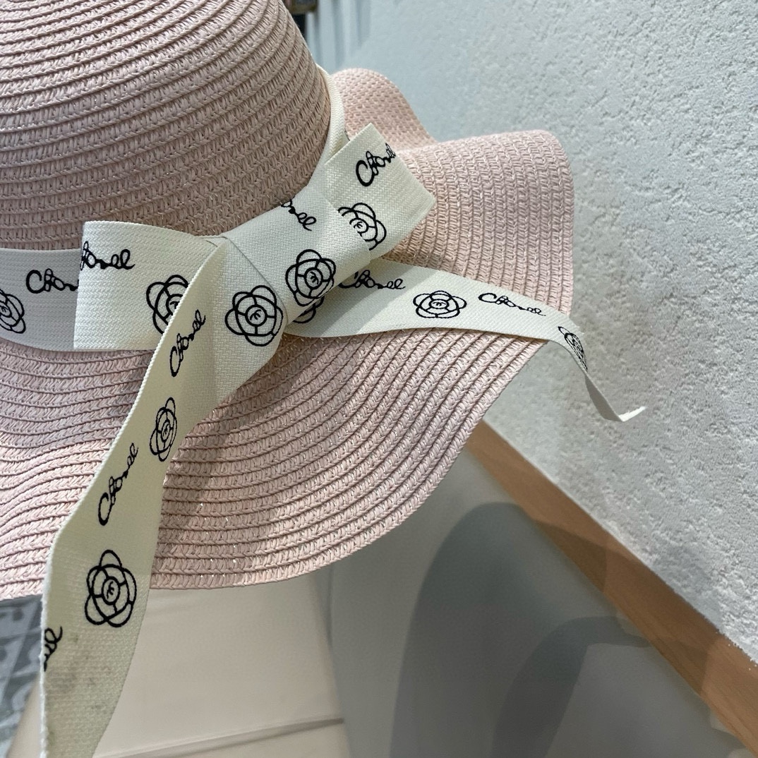 【CHANEL香奈儿】2026新款大牌棉纱草帽 夏天海边首选～新款材质编织而成～质感满分💯