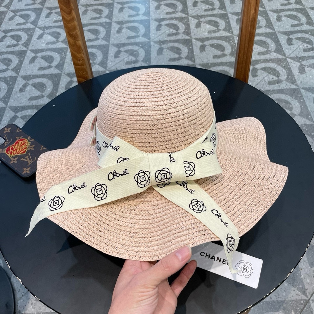 【CHANEL香奈儿】2026新款大牌棉纱草帽 夏天海边首选～新款材质编织而成～质感满分💯