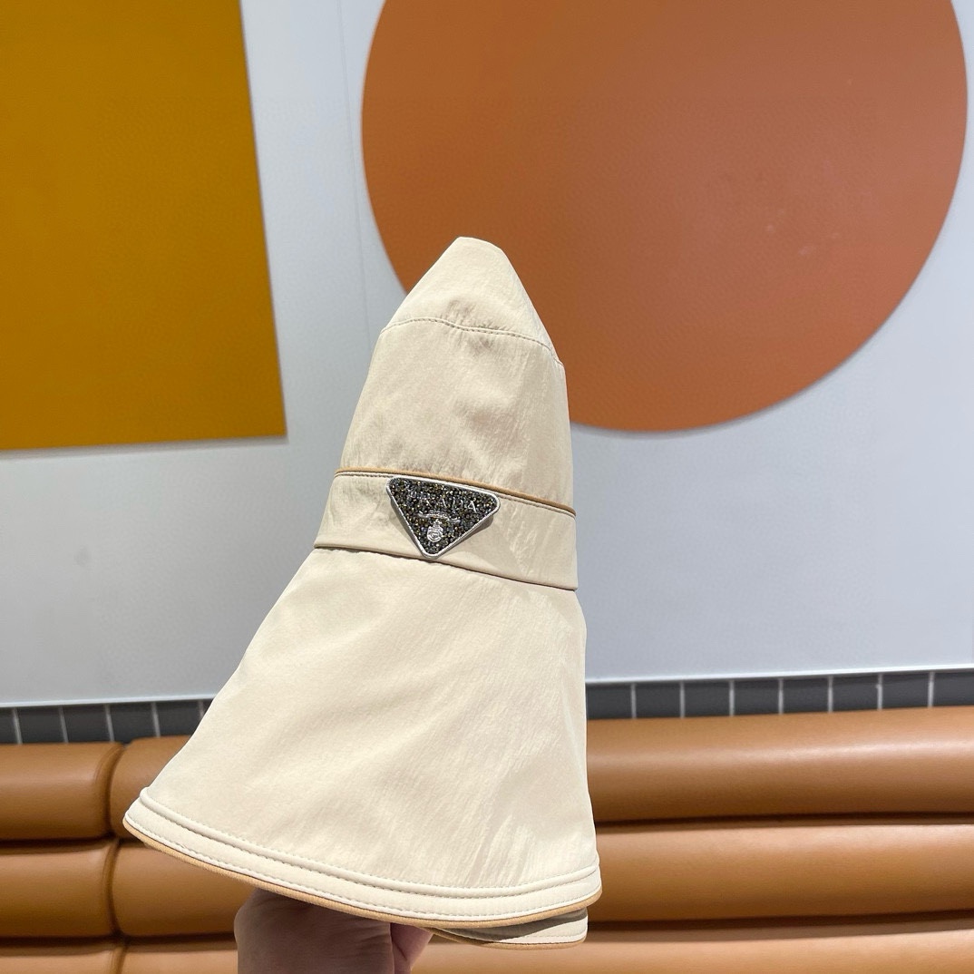  Prada普拉达春夏新款渔夫帽，渔夫帽，头围57cm