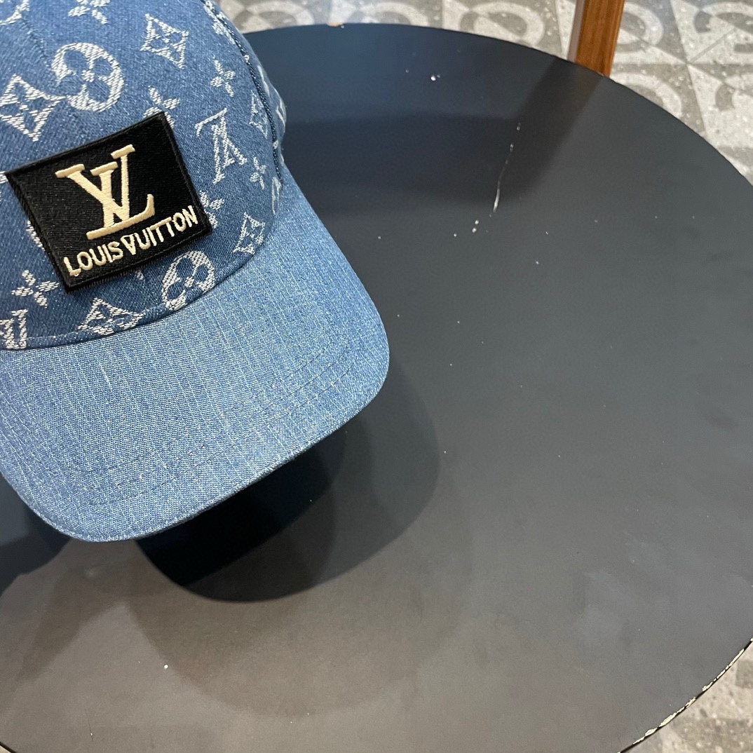  【LV路易威登】新款大牌男女款老花牛仔棒球帽，新款出货，大牌款超好搭配，赶紧入手！