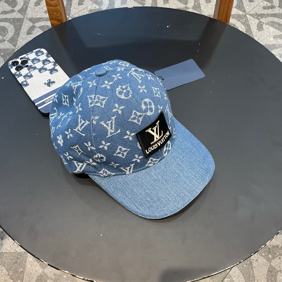 【LV路易威登】新款大牌男女款老花牛仔棒球帽，新款出货，大牌款超好搭配，赶紧入手！