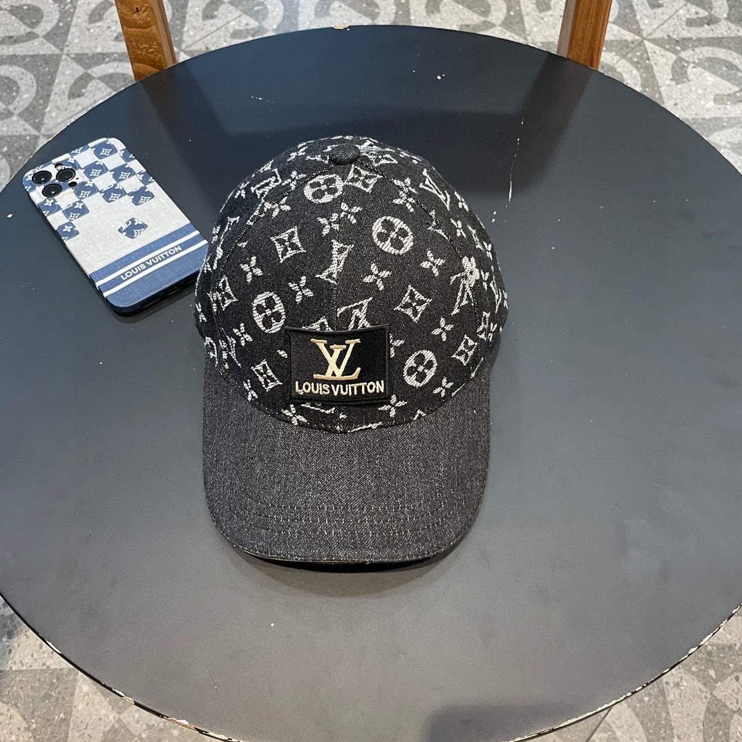  【LV路易威登】新款大牌男女款老花牛仔棒球帽，新款出货，大牌款超好搭配，赶紧入手！