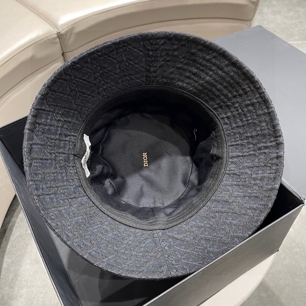 迪奥DIOR 春夏官网同步上线 韩版新款英式运动款重工定制款1:1原单品质 男女通用渔夫帽 绵麻地质面料