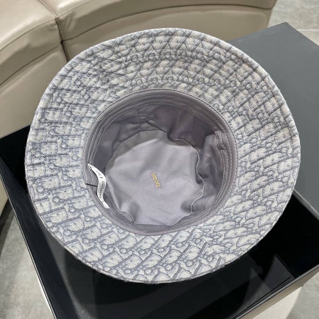 迪奥DIOR 春夏官网同步上线 韩版新款英式运动款重工定制款1:1原单品质 男女通用渔夫帽 绵麻地质面料