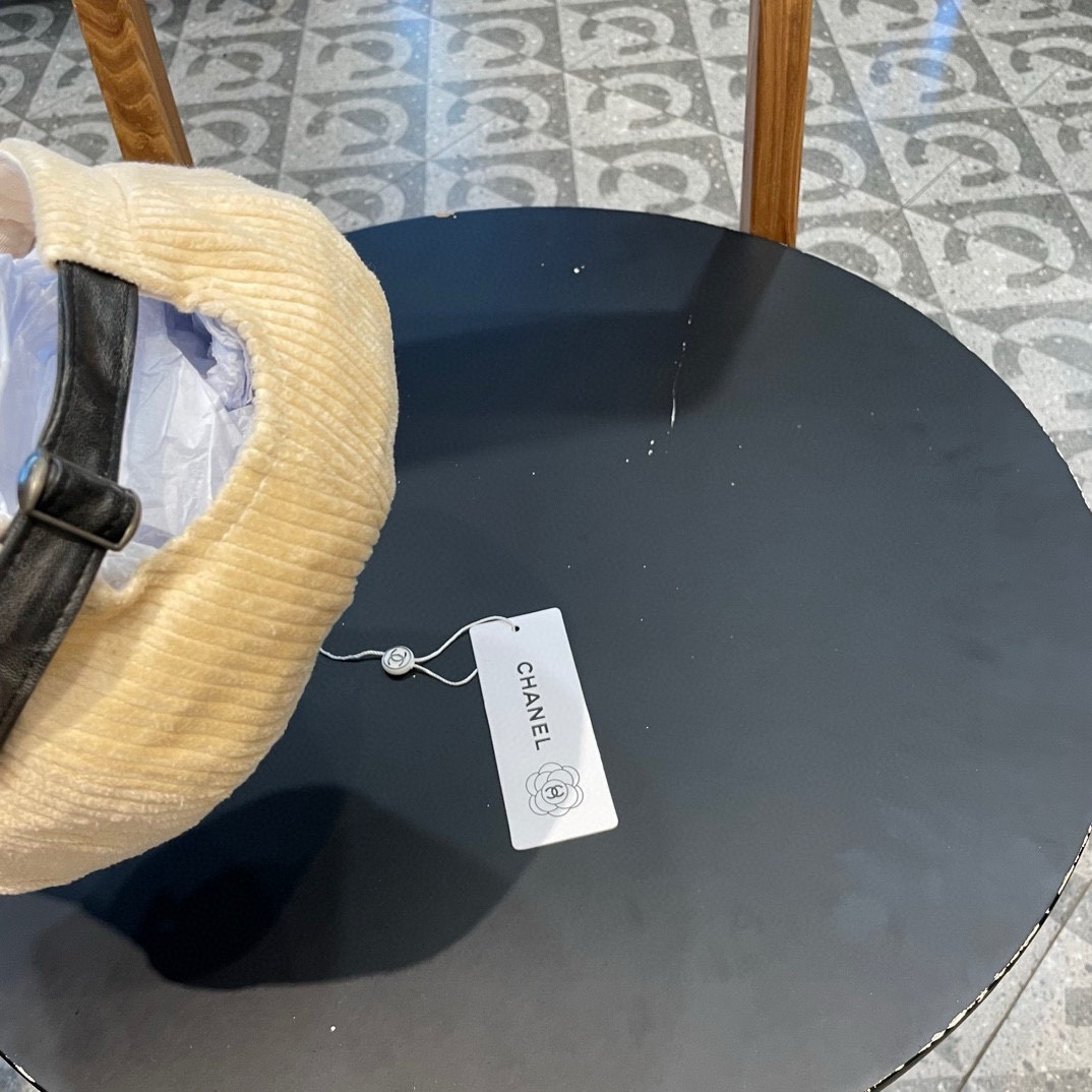  Chanel 灯芯绒八角报童帽子女秋冬SPany韩国时尚饱满有型显脸小贝雷帽潮