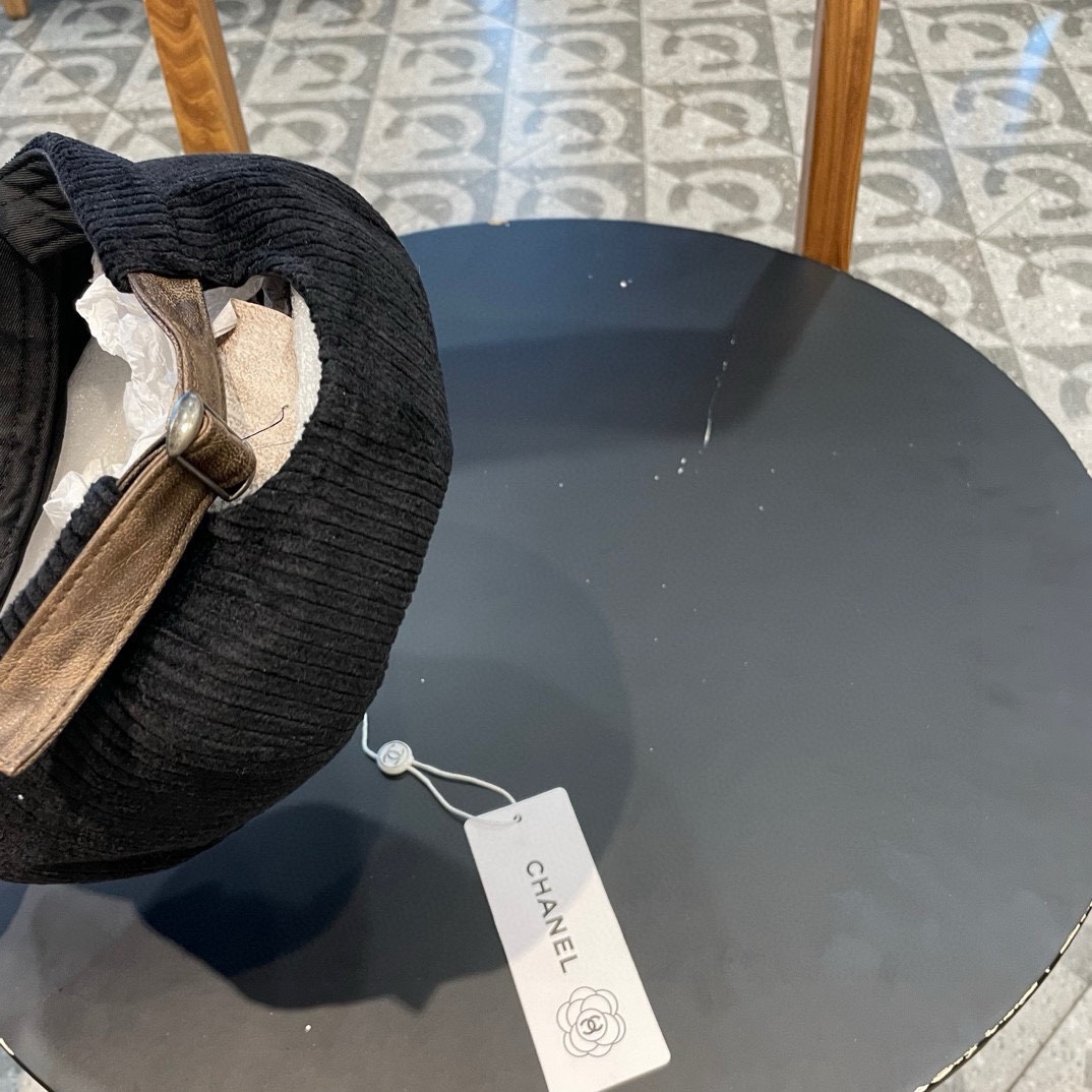  Chanel 灯芯绒八角报童帽子女秋冬SPany韩国时尚饱满有型显脸小贝雷帽潮