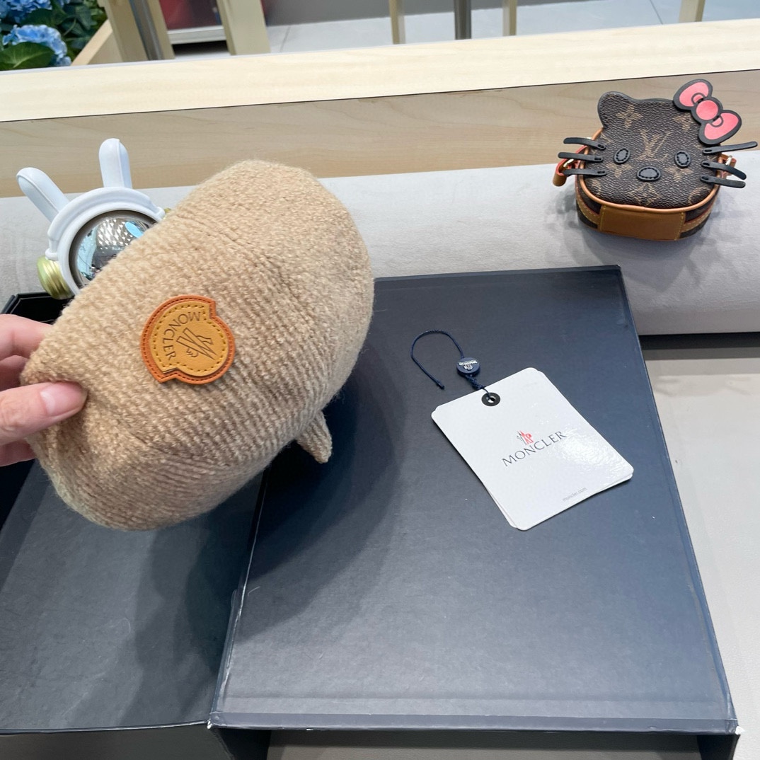   moncler 贝雷帽升级版秋冬纯色文艺复古画家帽子针织蓓蕾帽女生