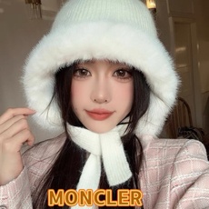 MONCLER蒙口🎩兔毛混纺加绒针织护耳帽女洋气冬季防寒保暖加厚雷锋帽毛线套头帽 MONCLER蒙口🎩兔毛混纺加绒针织护耳帽女洋气冬季防寒保暖加厚雷锋帽毛线套头帽