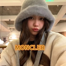 MONCLER蒙口🎩兔毛混纺加绒针织护耳帽女洋气冬季防寒保暖加厚雷锋帽毛线套头帽 MONCLER蒙口🎩兔毛混纺加绒针织护耳帽女洋气冬季防寒保暖加厚雷锋帽毛线套头帽
