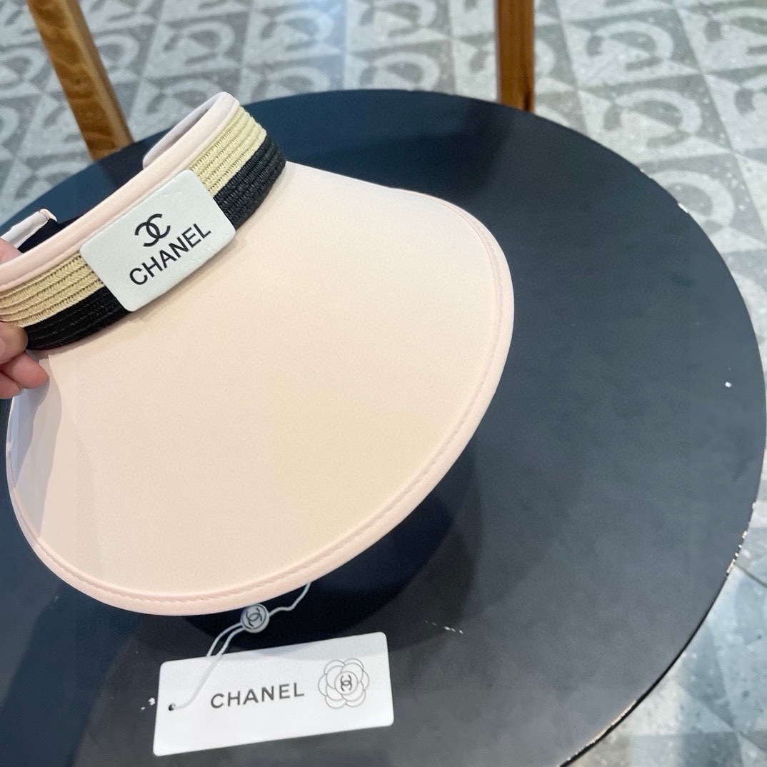   【Chanel香奈儿夏季新款小香风亮片遮阳帽空顶帽，大牌出货，超方便！好搭！出街必备