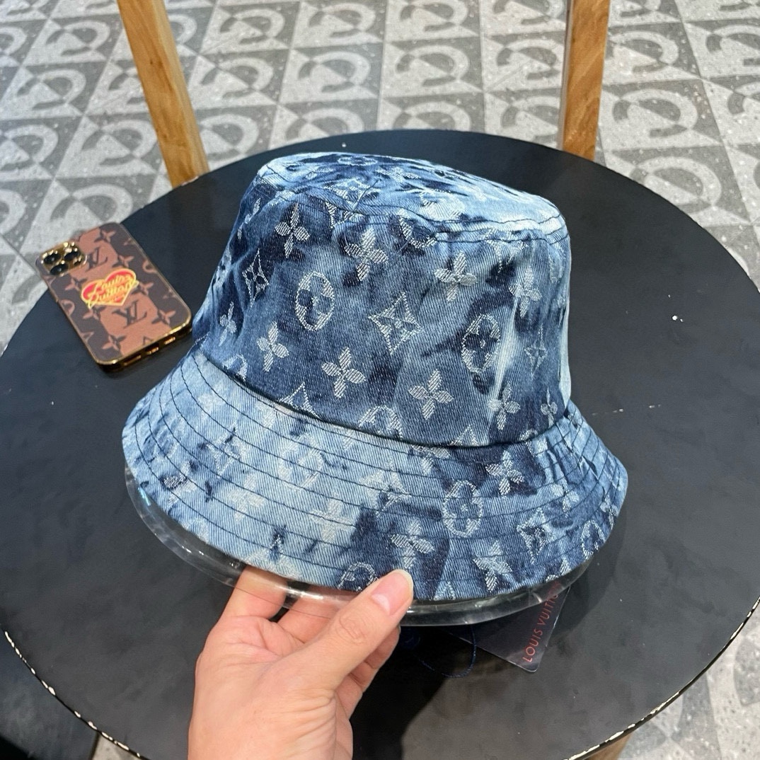LV渔夫帽新款路易威登满印渔夫帽火爆出货百搭单品随便搭配都很好看质量超赞时尚百搭
