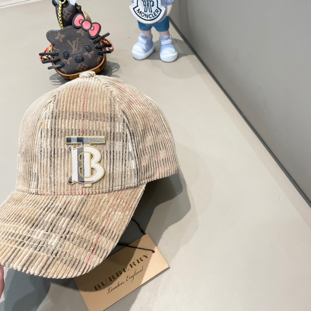 Burberry巴宝莉原单棒球帽专柜热卖款暗纹骑士1:1开模订制帆布面料纯棉内里轻盈透气完美版型对格精准