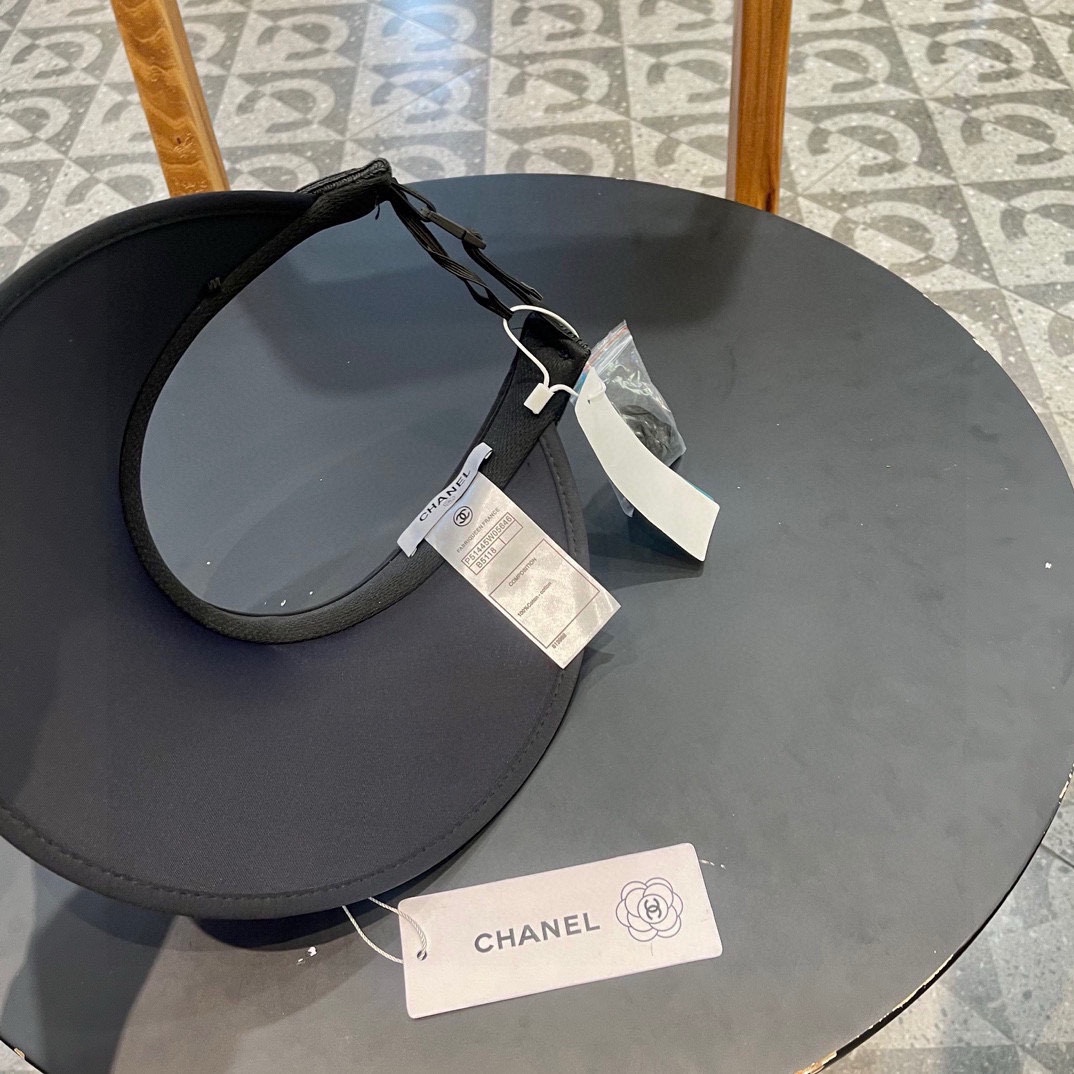  Chanel香奈儿遮阳帽，空顶草帽，可调节