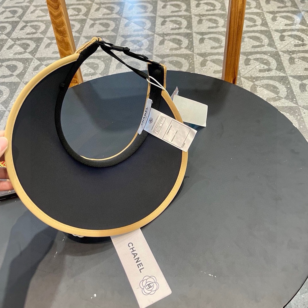  Chanel香奈儿遮阳帽，空顶草帽，可调节