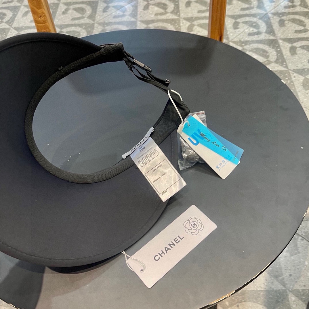  Chanel香奈儿遮阳帽，空顶草帽，可调节