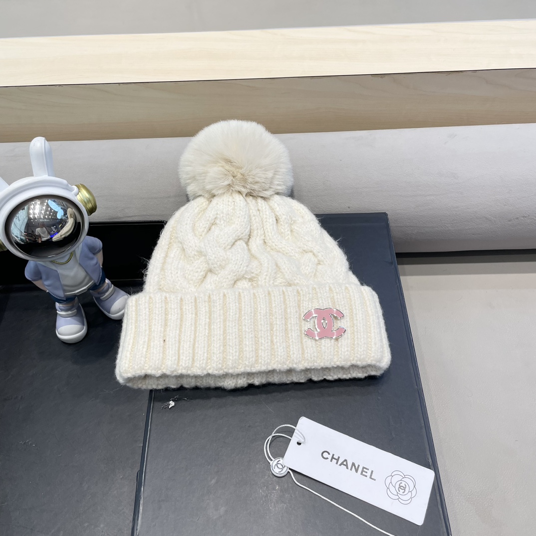 Chanel Chapéus Chapéu de malha Tricô Colecção de Inverno Fashion