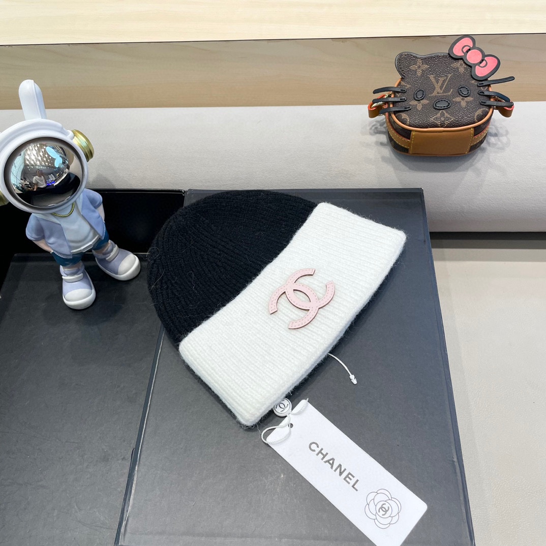 Chanel香奈儿秋冬新款毛线帽 羊毛面料，内标齐全