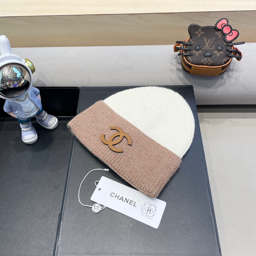 Chanel香奈儿秋冬新款毛线帽 羊毛面料，内标齐全