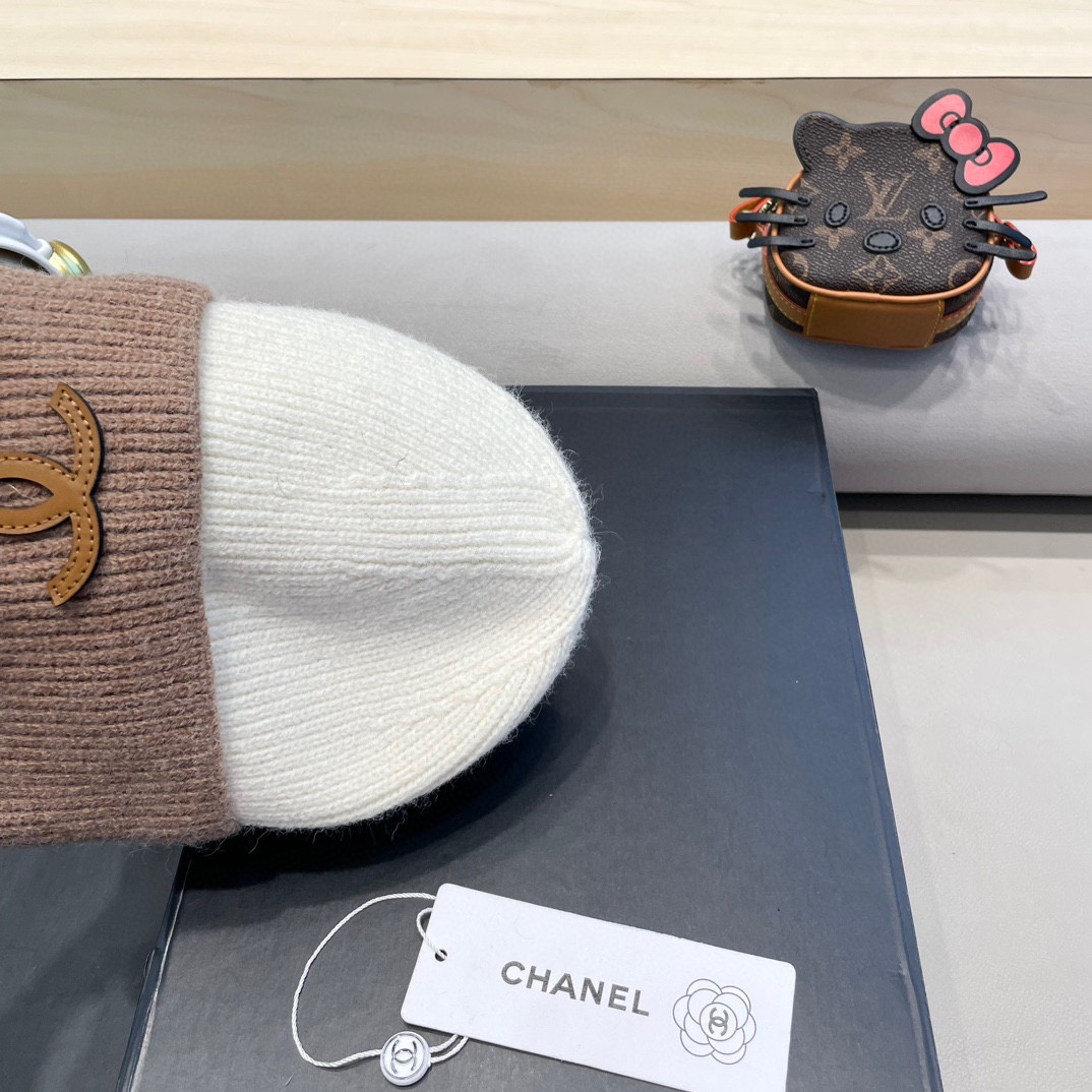 Chanel香奈儿秋冬新款毛线帽 羊毛面料，内标齐全