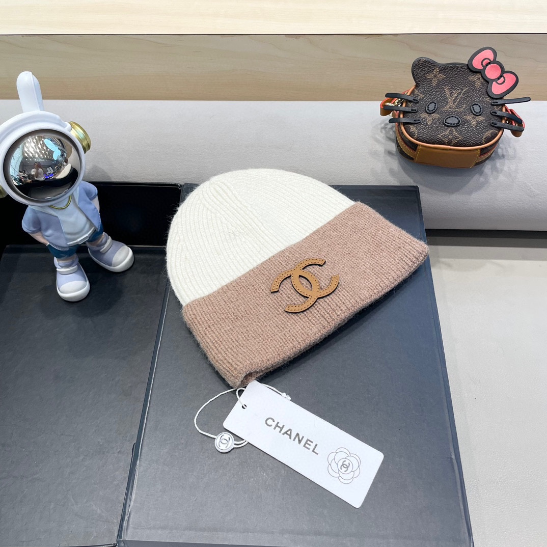 Chanel香奈儿秋冬新款毛线帽 羊毛面料，内标齐全