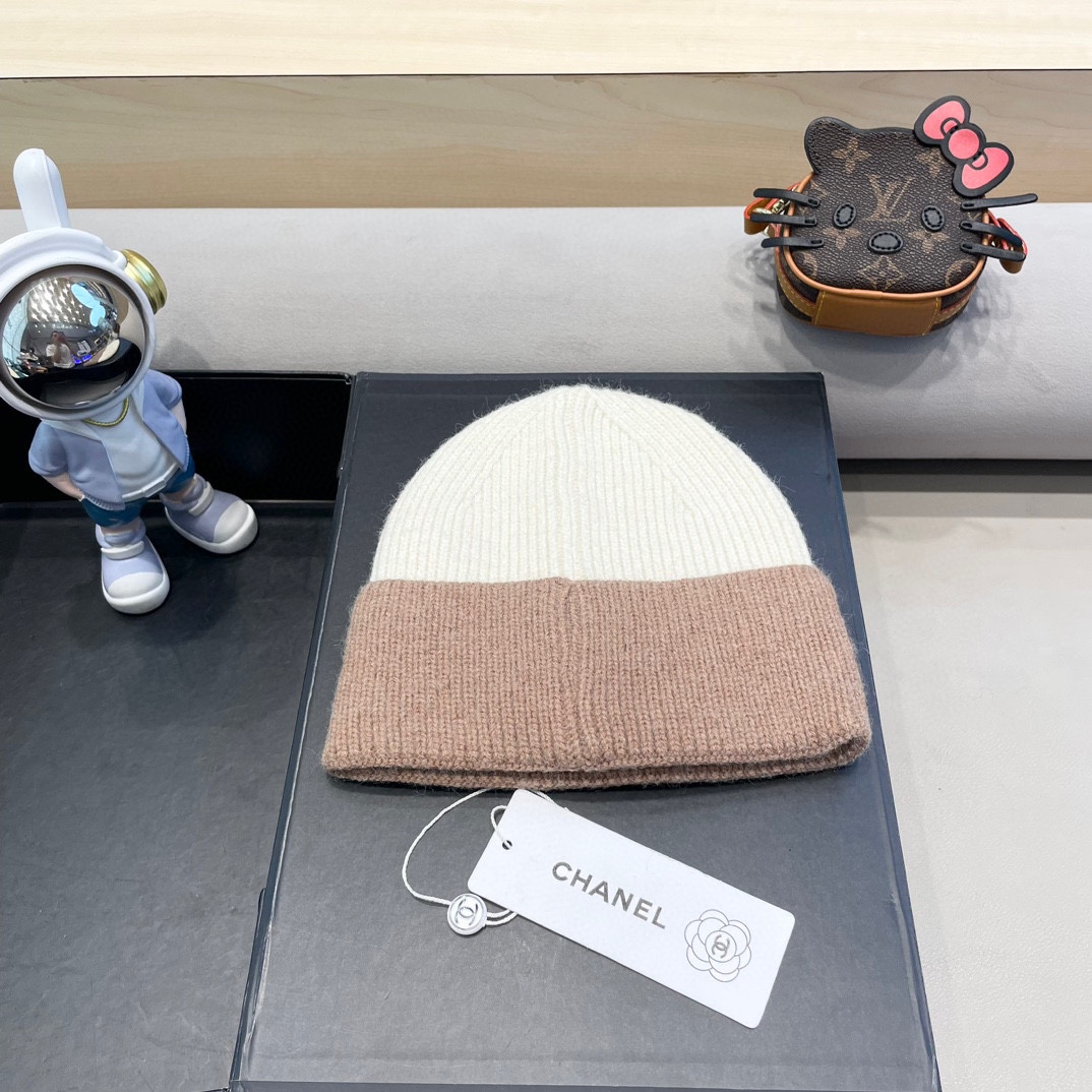 Chanel香奈儿秋冬新款毛线帽 羊毛面料，内标齐全