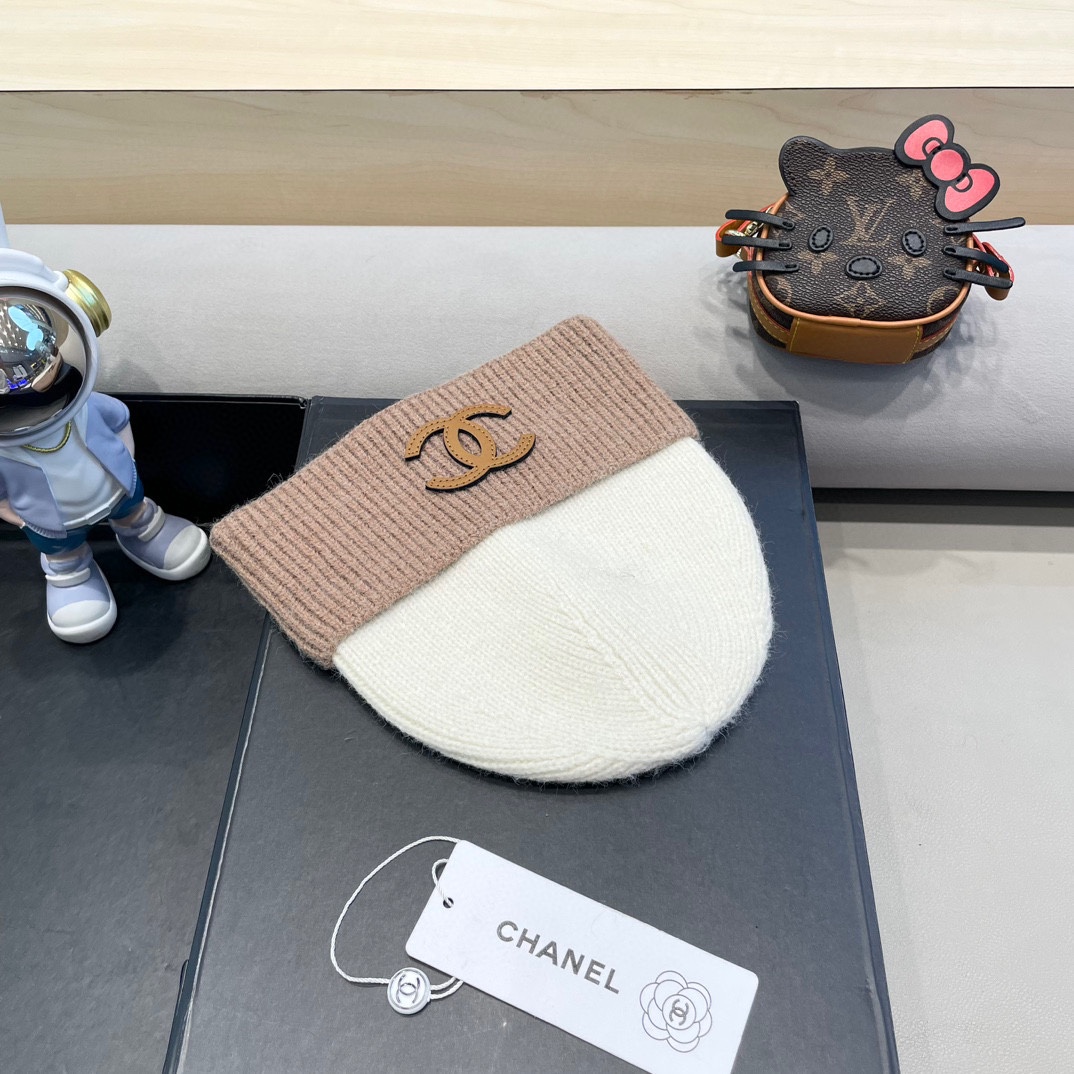 Chanel香奈儿秋冬新款毛线帽 羊毛面料，内标齐全