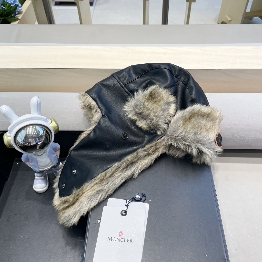  moncler吉普冬季加厚保暖帽子骑行加绒护耳雷锋帽东北户外顶风棉帽