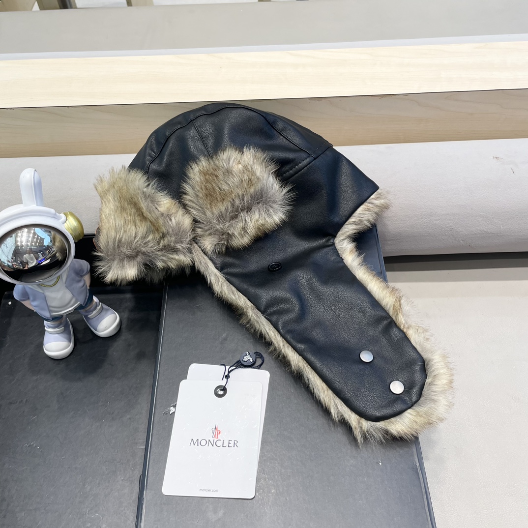  moncler吉普冬季加厚保暖帽子骑行加绒护耳雷锋帽东北户外顶风棉帽