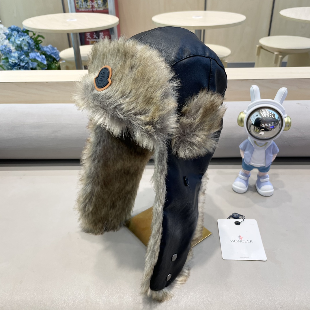  moncler吉普冬季加厚保暖帽子骑行加绒护耳雷锋帽东北户外顶风棉帽