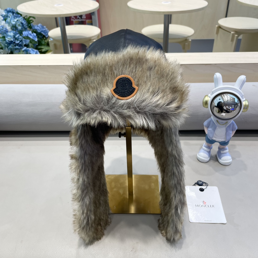  moncler吉普冬季加厚保暖帽子骑行加绒护耳雷锋帽东北户外顶风棉帽
